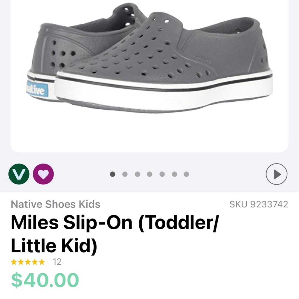 Native- Miles- size 5C (toddlers) in Dublin Grey